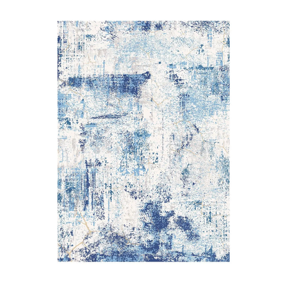 VEVOR Area Rug, 5 x 7 ft Large Washable Rug, Non-Slip and Tear-Resistant Soft Carpet, Pet Friendly Modern Area Rugs, Indoor Mat for Bedroom, Office, Living Room, Entryway, Blue by All Mart Bristol Ltd