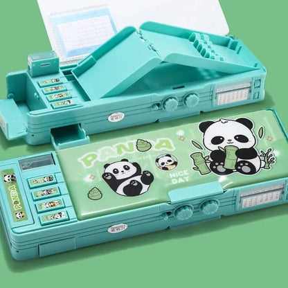 Plastic Stationery Organizer Box Unicorn Bear Astronaut Stationery Pencil Case School Gifts for Kids Teens Supplies by All Mart Bristol Ltd