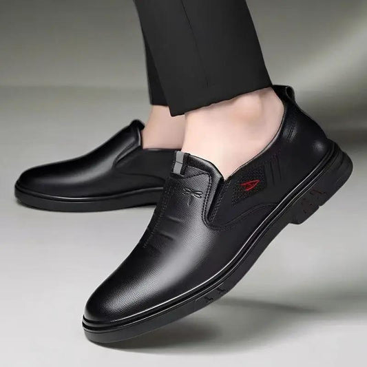 Men's Casual Leather Shoes Slip-on Soft Sole Soft Leather by Dropshipman