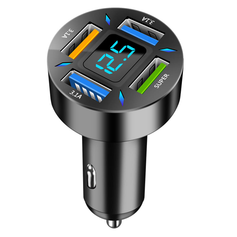 Quick Universal Transfer Plug Multi-function Car Charger USB4 Port by Dropshipman
