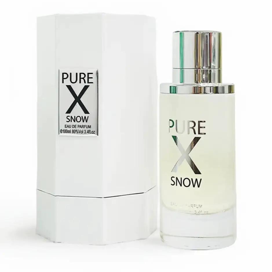 Pure X Snow Eau De Parfum Spray 100ml - Unisex Perfume with Grapefruit Notes by Fragrance London