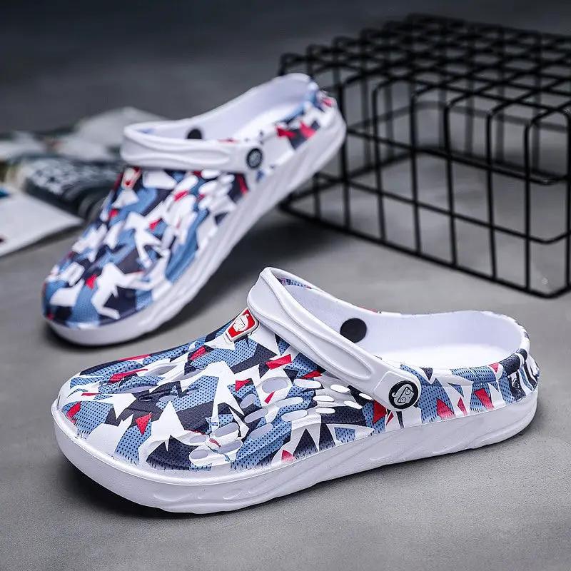 Men's Casual Breathable Camouflage Personalized Slippers by Dropshipman