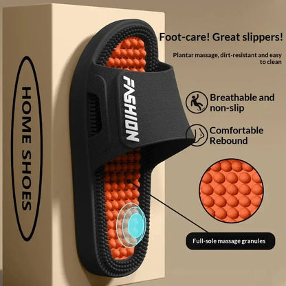 Women Men Acupressure Massage Slippers Soft EVA Anti-Slip Ergonomic Reflexology Slides for Home Bathroom Indoor Outdoor Foot by All Mart Bristol Ltd