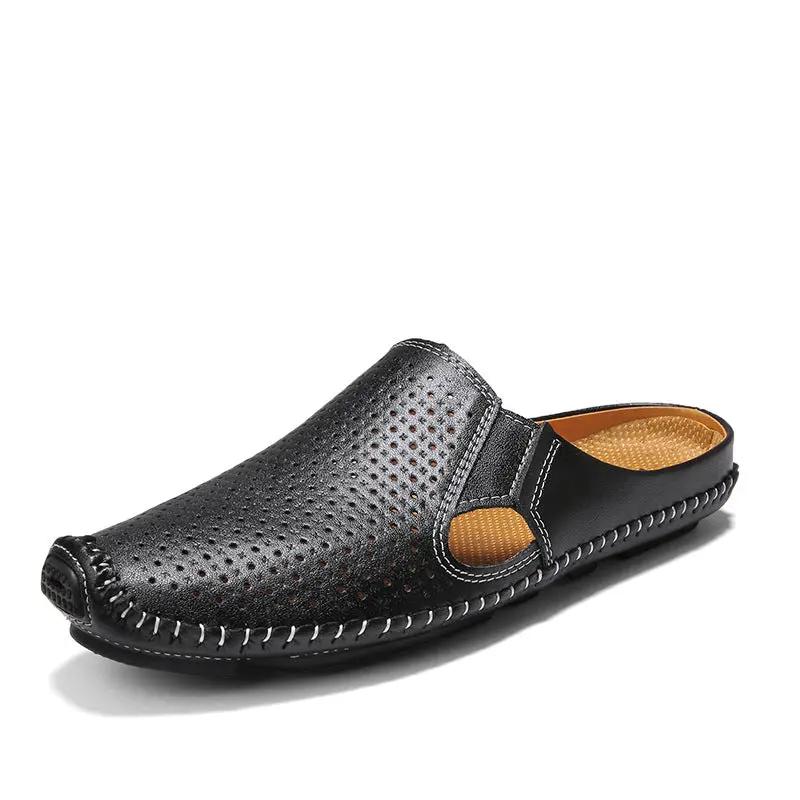 Breathable Stylish Semi-slippers Men's Hollow by Dropshipman