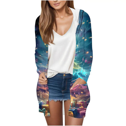 Manufacturer Cross-Border Women's Fashion New Loose Simple Pocket Hooded Cardigan Jacket by All Mart Bristol Ltd