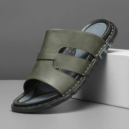 Mens Plus-Size Business Soft-Soled Handmade Slippers by Dropshipman
