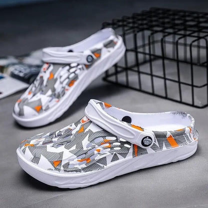 Men's Casual Breathable Camouflage Personalized Slippers by Dropshipman