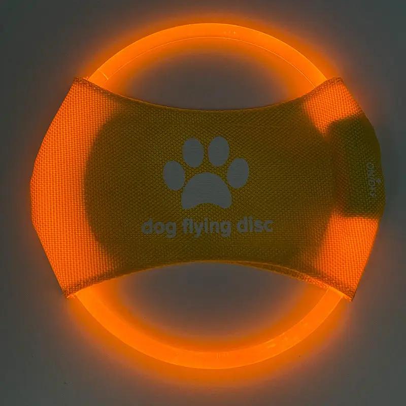 Dog Flying Discs Light Glowing LED LuminousTrainning Interactive Toys Game Flying Discs Dog Toy Pet Dog Accessories Pet Products by Dropshipman