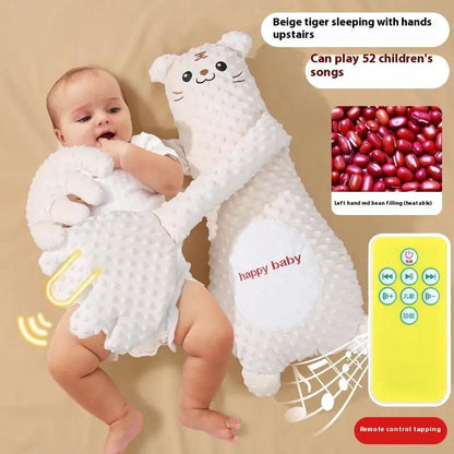 Infant Exhaust Pillow Hand Remote Controlled Soothing For Baby Sleep Cartoon Plush Toddler Comforting Hand by Dropshipman