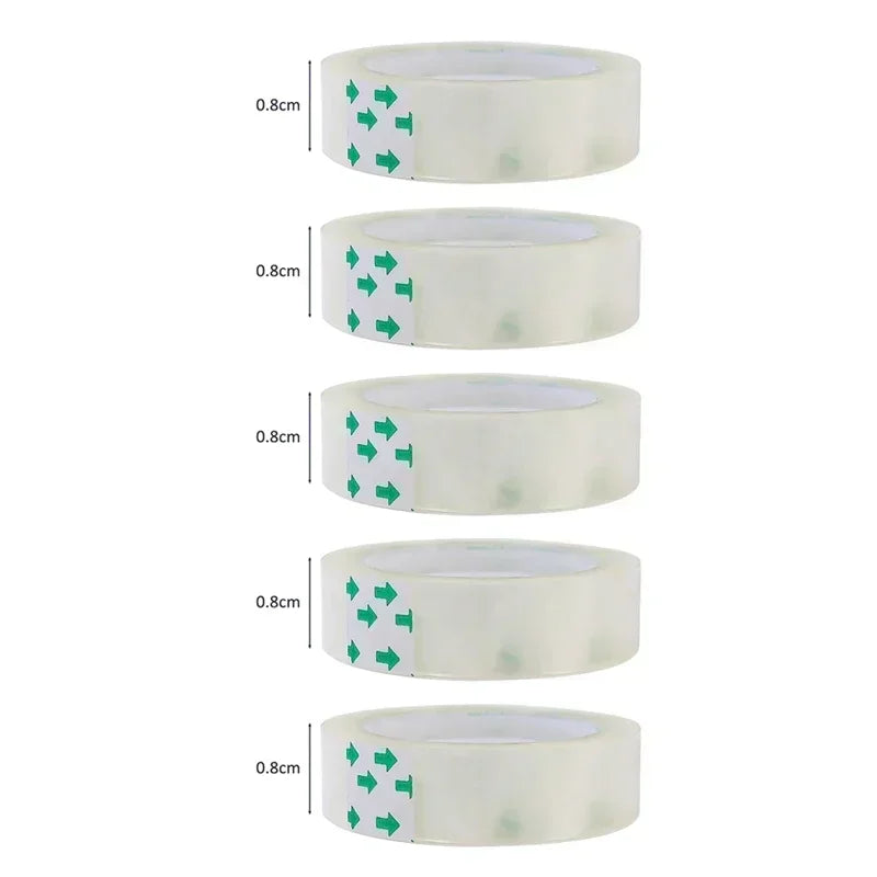 10/5/1 Rolls Premium Transparent Tape 0.8Cm 1.2Cm 1.8Cm Multifuntion High-Viscosity Adhesive Tape for Gift Wrapping Packing by All Mart Bristol Ltd