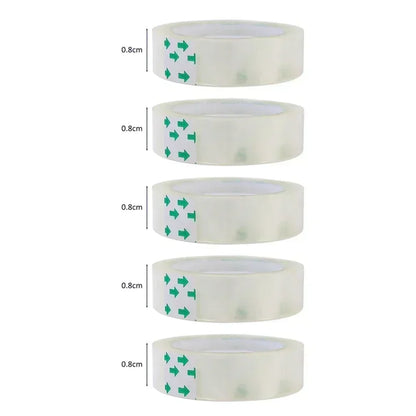 10/5/1 Rolls Premium Transparent Tape 0.8Cm 1.2Cm 1.8Cm Multifuntion High-Viscosity Adhesive Tape for Gift Wrapping Packing by All Mart Bristol Ltd