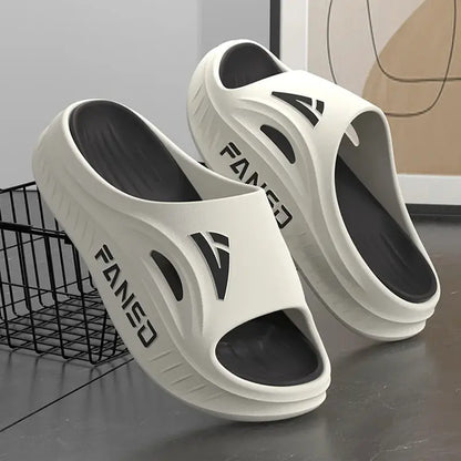 Slippers for women, indoor home, summer simple new style, soft bottom, anti slip bathroom, shower, cool slippers for men by All Mart Bristol Ltd