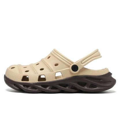 Hole Sandals Men's Non-slip Closed Toe Lightweight by Dropshipman