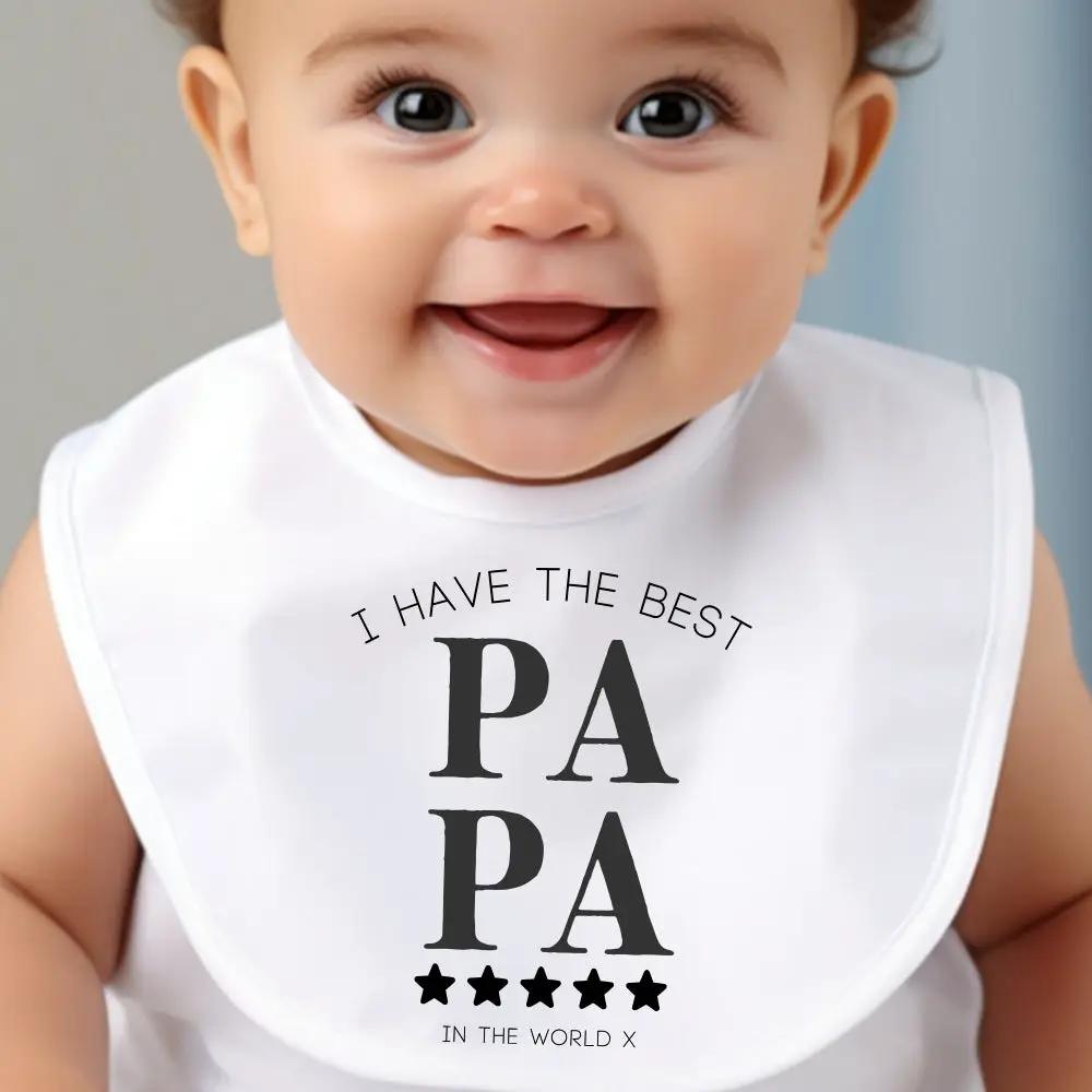 I Have The Best PAPA Baby Outfit: Bib, Vest, Grow by Aye Do Gifts