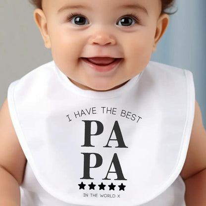 I Have The Best PAPA Baby Outfit: Bib, Vest, Grow by Aye Do Gifts
