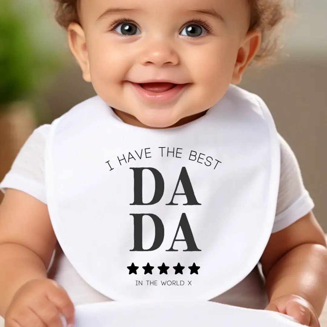 I Have the Best Dada Baby Outfit: Bib, Vest, Baby Grow by Aye Do Gifts