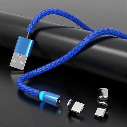 Compatible with Apple , Magnetic Data Cable Breathing Light Magnetic Mobile Phone Charging Cable by Dropshipman