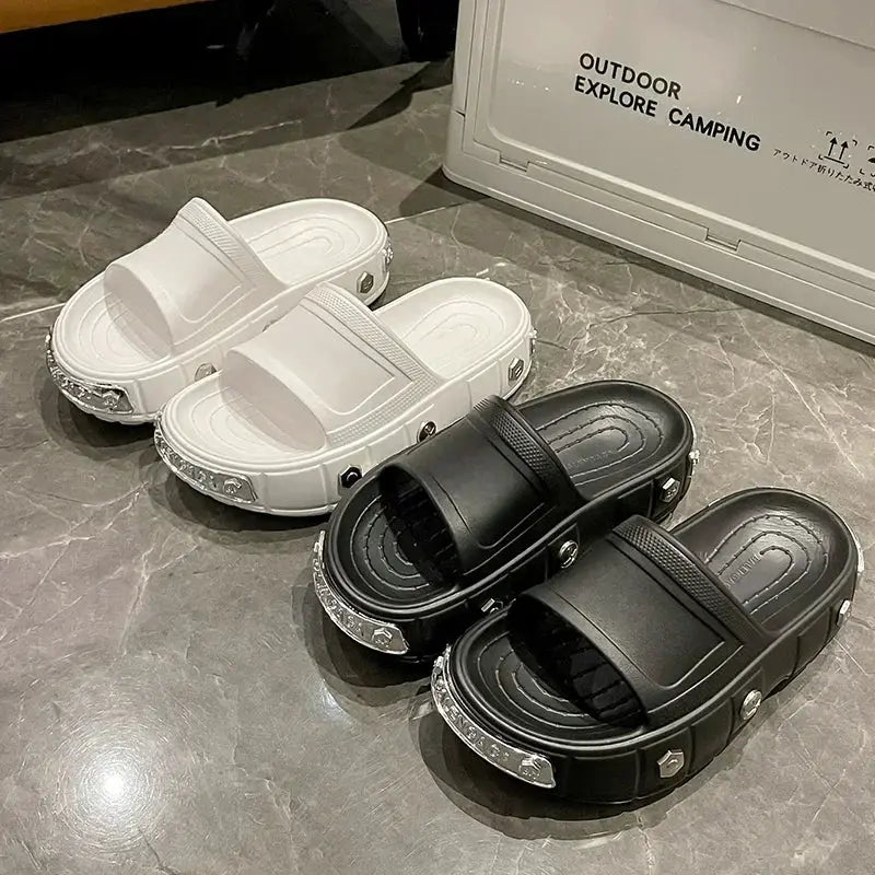 Summer Men's and Women's Styles Beach Half Slippers Comfortable and Breathable Outdoor Activity Height Increasing Sandal New by All Mart Bristol Ltd