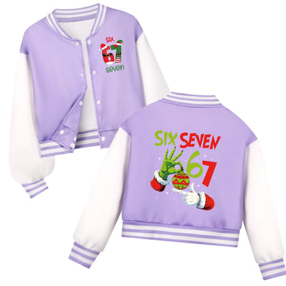 Children's Christmas Six Seven Baseball Hoodie Costume Uniform Casual Spring Autumn Wear for Boys And Girls by All Mart Bristol Ltd