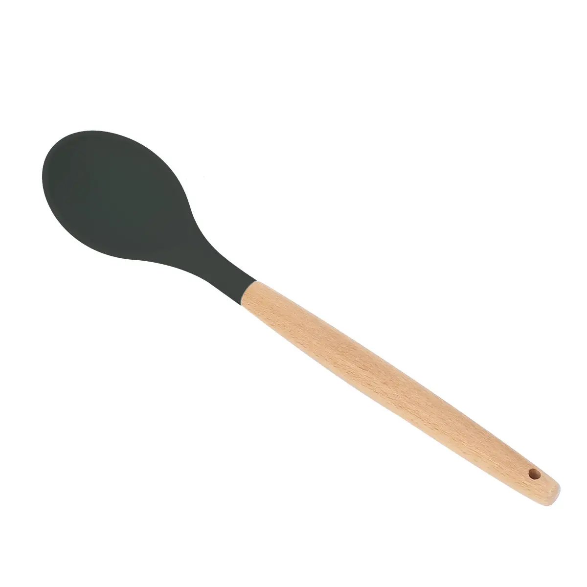 Wooden Handle Silicone Cooking Utensils Set by Dropshipman