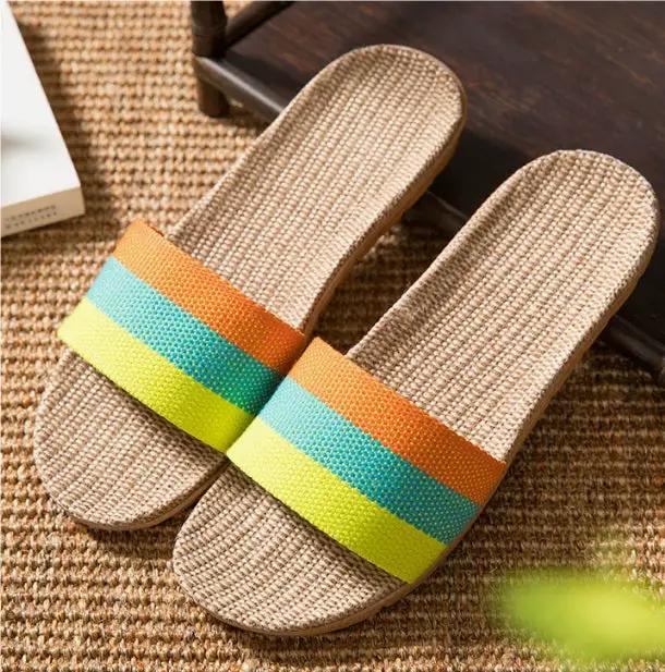 Linen Slippers Deodorizing Sweat-absorbing And Quiet by Dropshipman