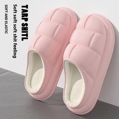 Warm Indoor Home Couple Platform Cotton Shoes by Dropshipman
