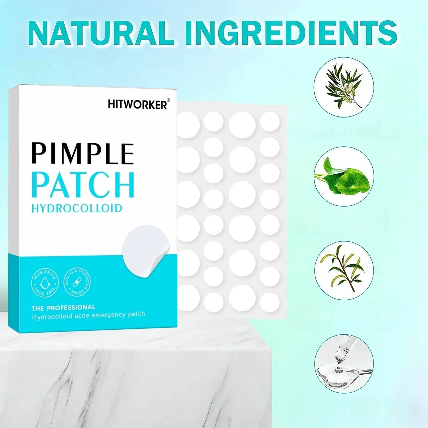 144/360/720pcs Hydrocolloid Acne Pimple Patches for Face, Effective Blemish Spot Treatment, Invisible & Skin-Friendly by All Mart Bristol Ltd