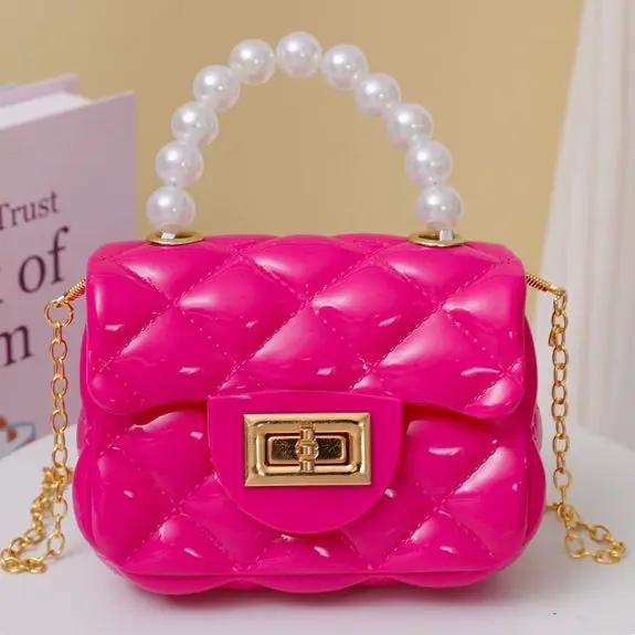 Pearl Hand One-shoulder Crossbody Chain Children's Bags by Dropshipman