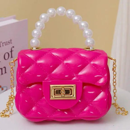 Pearl Hand One-shoulder Crossbody Chain Children's Bags by Dropshipman