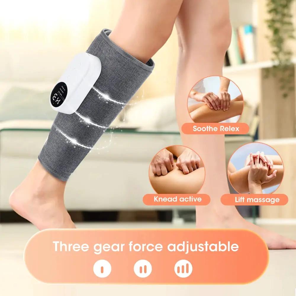 Wireless 360° Air Pressure Calf Massager 3 Level Hot Compress Airbag Compression Massage Leg Muscle Foot Relax Blood Circulation by All Mart Bristol Ltd