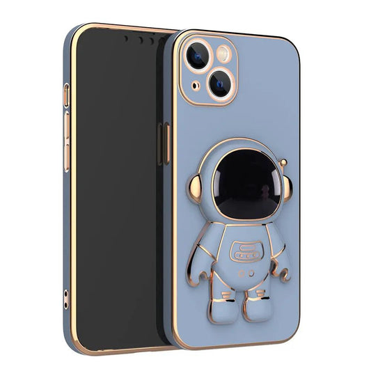 Self-contained Lens Film Mobile Phone Case Electroplating Bracket Protective Cover by Dropshipman
