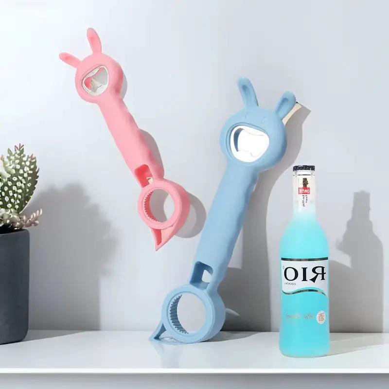 1PCS 4 in 1 Beer Bottle Opener Multi-Purpose Beverage Jar Can Bottle Opener Plastic Corkscrew Dining Bar Gadgets Kitchen Tool by All Mart Bristol Ltd