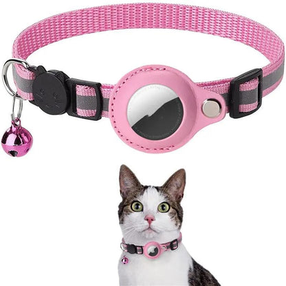 Pet Collar With Bell Airtag Reflective Collar by Dropshipman