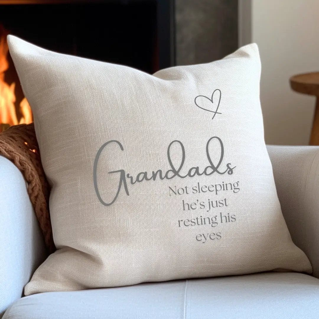 Personalised Grandpa-Grandad Cushion 2026 by Aye Do Gifts