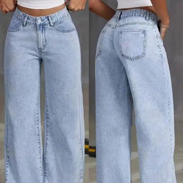 Sweet And Spicy Style High Waist Straight Jeans by Dropshipman