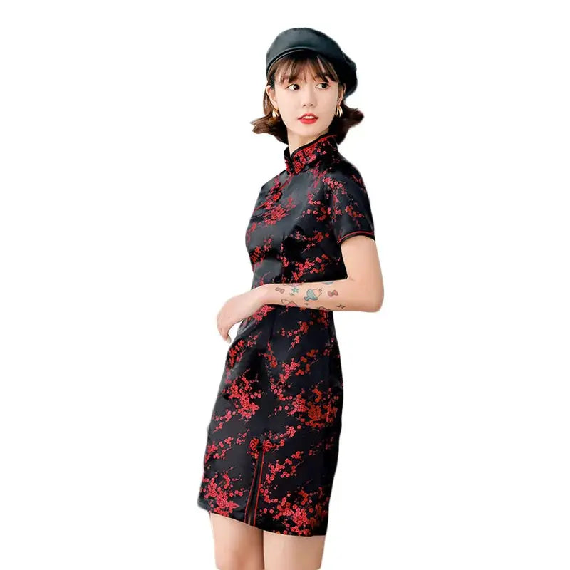 2026 New Cheongsam Short Daily Banquet Skirt New Spring and Summer Improved Chinese Style by All Mart Bristol Ltd
