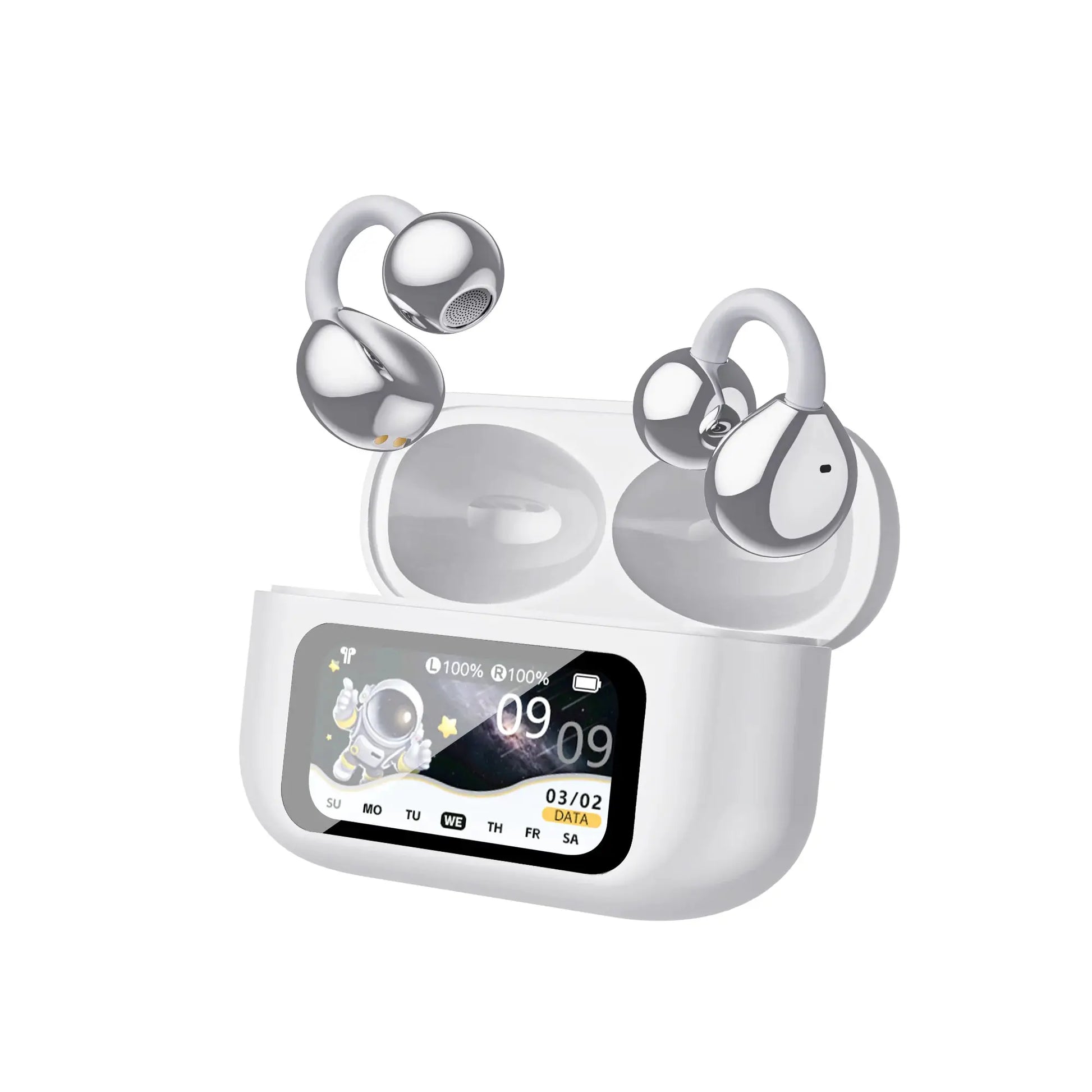AI Translation Headphones True Wireless Earbuds LED Power Display Earphones with Wireless Charging Case by All Mart Bristol Ltd