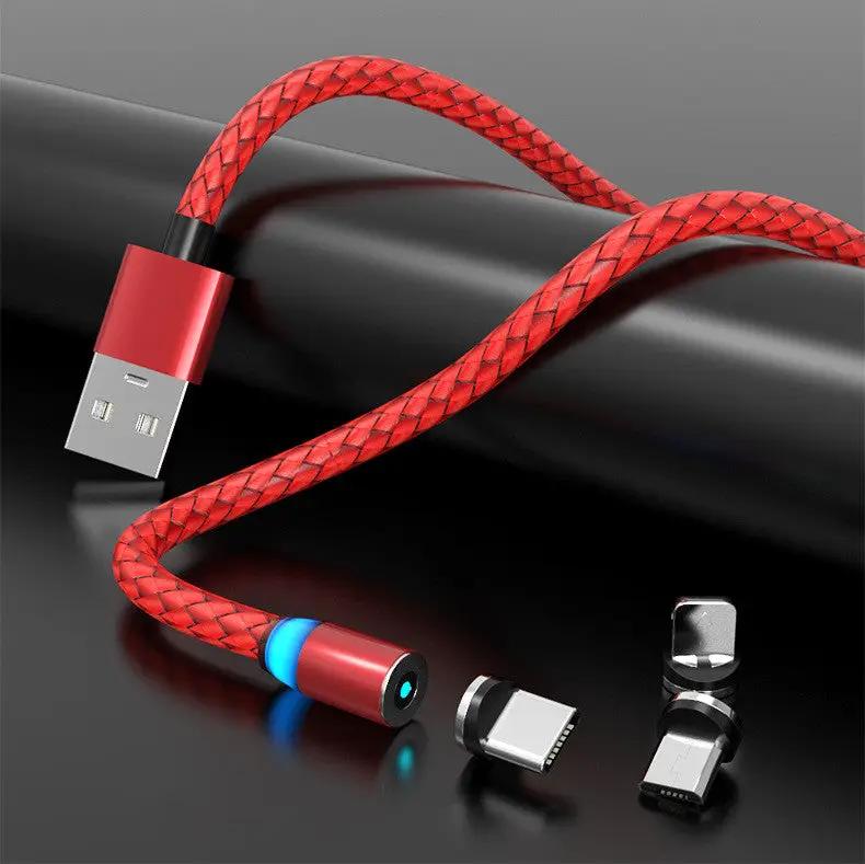 Compatible with Apple , Magnetic Data Cable Breathing Light Magnetic Mobile Phone Charging Cable by Dropshipman