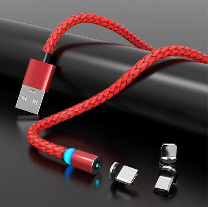 Compatible with Apple , Magnetic Data Cable Breathing Light Magnetic Mobile Phone Charging Cable by Dropshipman