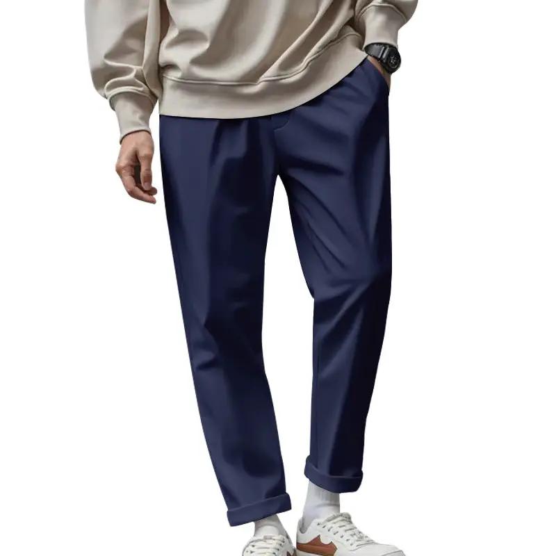Men's Trousers With Pockets Casual Loose Comfortable Quick-drying Waist-tied Pants by Dropshipman