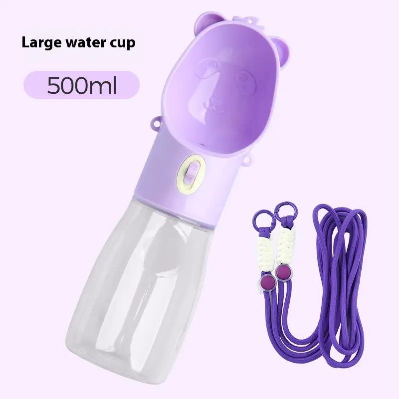 2 In 1 Portable Dog Water Bottle For Small Big Dogs Cat Outdoor Leak-proof Puppy Drinking Bowl With Food Container Pets Feeder Pet Products by Dropshipman