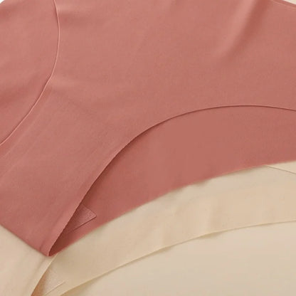 7Pcs/Set Women's V-Waist Panties Seamless Low-Waist Bikin Briefs Ladies Sexy Lingerie Ice Silk No Show Invisible Underwear XS-XL by All Mart Bristol Ltd
