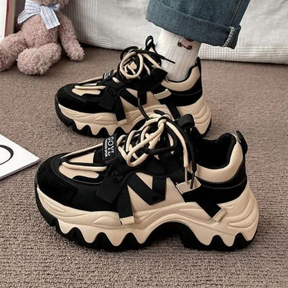 Women's Fashionable All-match Chunky-soled Sneakers by Dropshipman