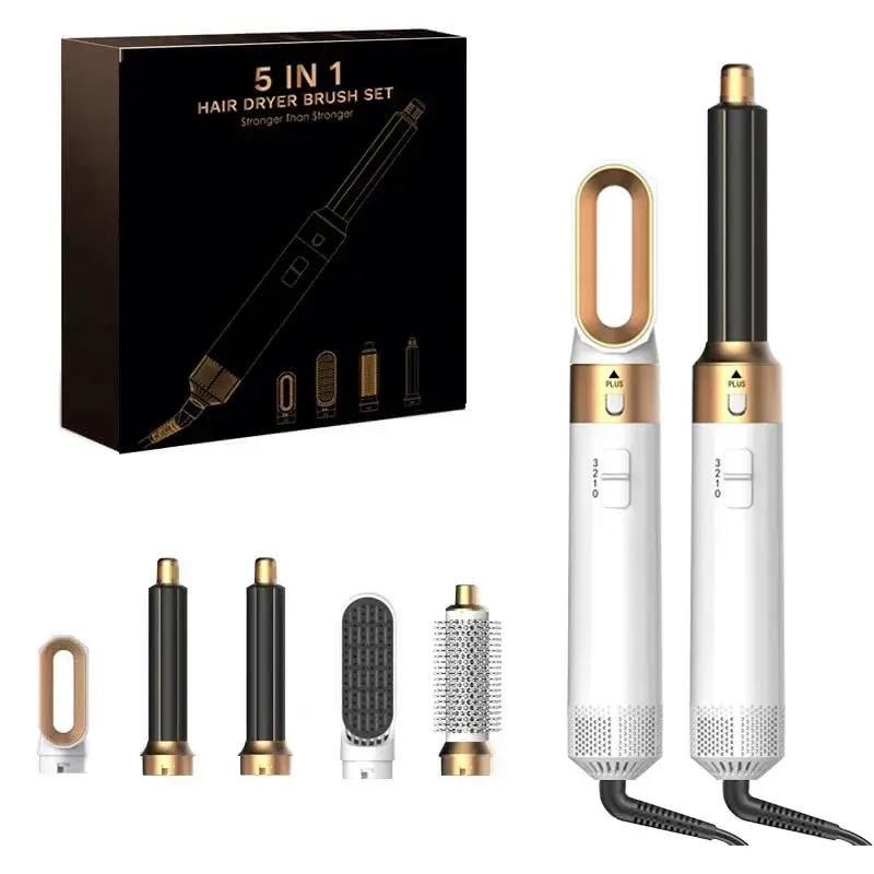 5 in 1 Hair Dryer Brush and Styler Kit Professional Hot Air Comb Curling Iron Hair Straightener for Volumizing and Styling by All Mart Bristol Ltd