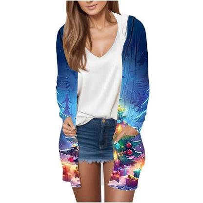 Manufacturer Cross-Border Women's Fashion New Loose Simple Pocket Hooded Cardigan Jacket by All Mart Bristol Ltd