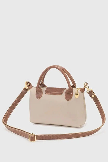 Cream Versatile PU Leather Crossbody Bag for Women by All Mart Bristol Ltd