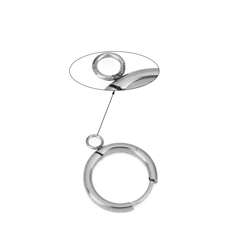 10pcs PVD Never Fade Earrings Hooks Making 16mm Hypoallergenic Stainless Steel Earring Clasps Wire For Jewelry Findings Supplies by All Mart Bristol Ltd