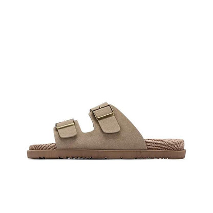 Hemp Rope High Elastic Massage Mid-bottom Home Casual Slippers by Dropshipman