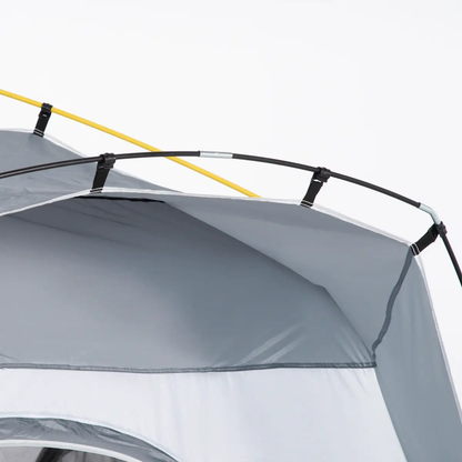 Outsunny Four Man Pop Up Tent Automatic Camping Backpacking Dome Shelter, Green by Outsunny