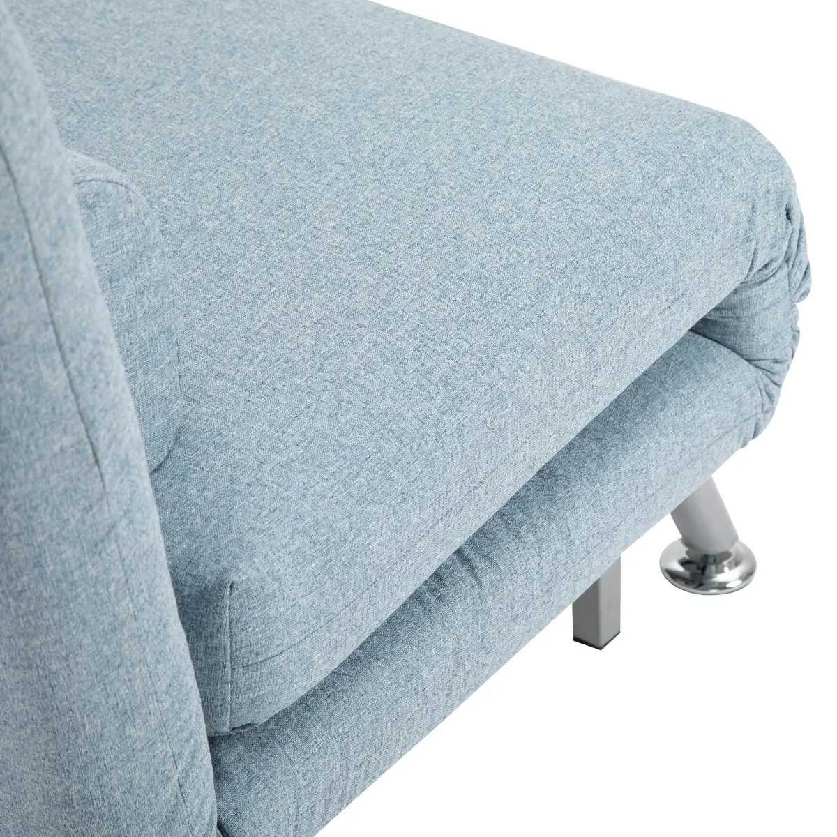 Single Folding 5 Position Convertible Sleeper Chair Sofa Bed Blue by HOMCOM